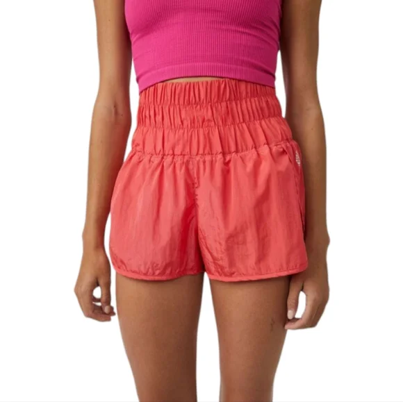 FP MOVEMENT "The Way Home" Running Shorts Papaya Large 10 Sport Athlete - Picture 6 of 10